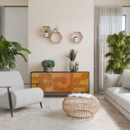 STRENGTHENING RELATION Sideboard mit 3 Türen in Schwarz