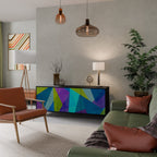 COLD SHOWCASE Sideboard mit 3 Türen in Schwarz