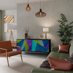 COLD SHOWCASE Sideboard mit 3 Türen in Schwarz