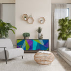 COLD SHOWCASE Sideboard mit 3 Türen in Schwarz