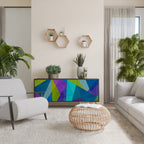 COLD SHOWCASE Sideboard mit 3 Türen in Schwarz