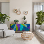 COLD SHOWCASE Sideboard mit 3 Türen in Schwarz