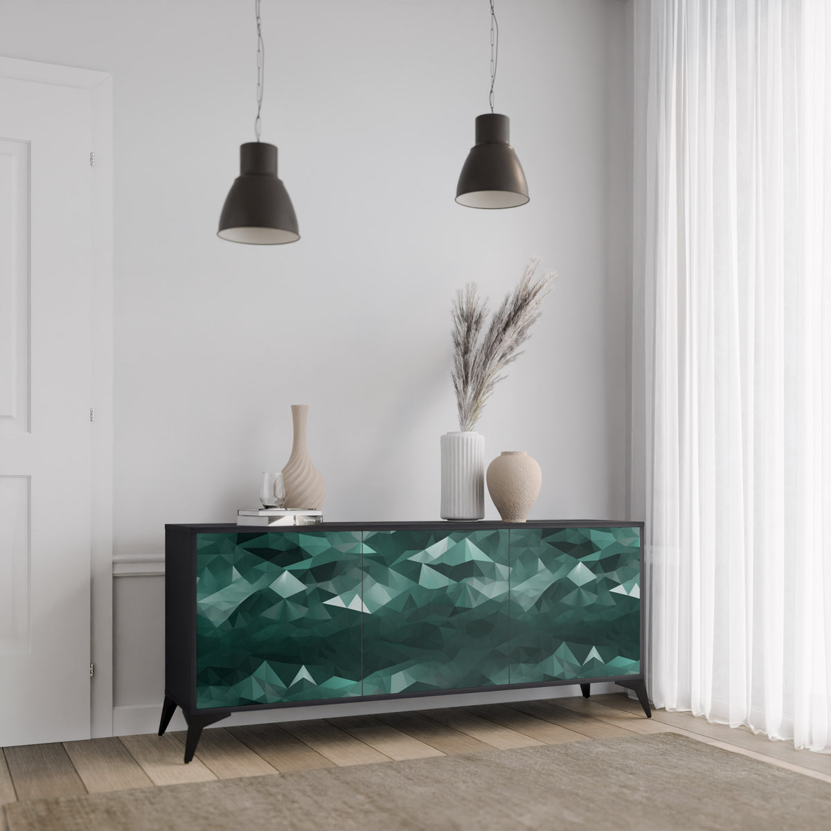 POLYGONAL FLOATING 3-türiges Sideboard