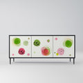 COLORFUL COSMOS Sideboard mit 3 Türen in Schwarz