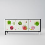 COLORFUL COSMOS Sideboard mit 3 Türen in Schwarz