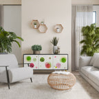 COLORFUL COSMOS Sideboard mit 3 Türen in Schwarz