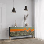 SIMPLE SOLUTIONS Sideboard mit 3 Türen in Schwarz