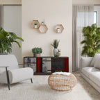 GRAY FIGURES Sideboard mit 3 Türen in Schwarz