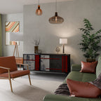 GRAY FIGURES Sideboard mit 3 Türen in Schwarz