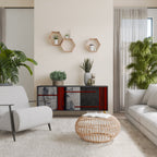 GRAY FIGURES Sideboard mit 3 Türen in Schwarz