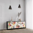 FLEETING HAPPINESS Sideboard mit 3 Türen in Schwarz