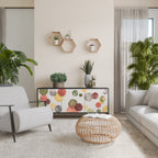 FLEETING HAPPINESS Sideboard mit 3 Türen in Schwarz