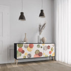 FLEETING HAPPINESS Sideboard mit 3 Türen in Schwarz