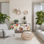 FLEETING HAPPINESS Sideboard mit 3 Türen in Schwarz