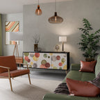 FLEETING HAPPINESS Sideboard mit 3 Türen in Schwarz