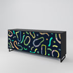 CONTRAST DANCE Sideboard mit 3 Türen in Schwarz