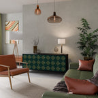 ROYAL MEDALLION Sideboard mit 3 Türen in Schwarz