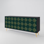 ROYAL MEDALLION Sideboard mit 3 Türen in Schwarz