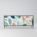 BOTANICAL HURRICANE Sideboard mit 3 Türen in Schwarz