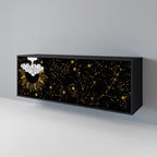 STELLAR CONSTELLATIONS Sideboard mit 3 Türen in Schwarz