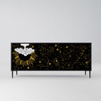 STELLAR CONSTELLATIONS Sideboard mit 3 Türen in Schwarz