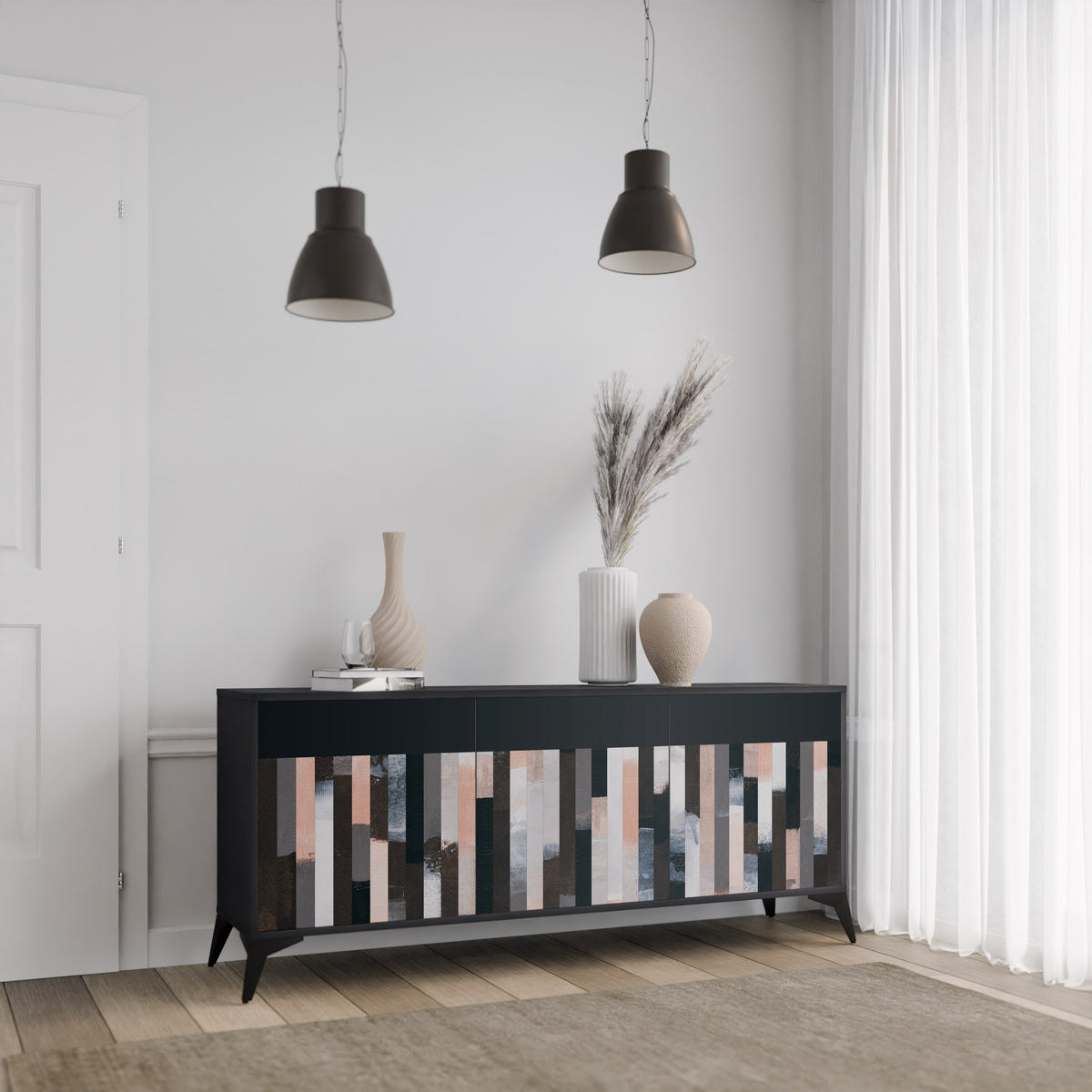COLLAGE OF RECTANGLES 3-türiges Sideboard