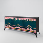 ROYAL COMPOSITION Sideboard mit 3 Türen in Schwarz