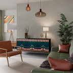 ROYAL COMPOSITION Sideboard mit 3 Türen in Schwarz