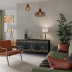 ROYAL ORDINARINESS Sideboard mit 3 Türen in Schwarz