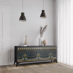 ROYAL ORDINARINESS Sideboard mit 3 Türen in Schwarz