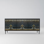ROYAL ORDINARINESS Sideboard mit 3 Türen in Schwarz