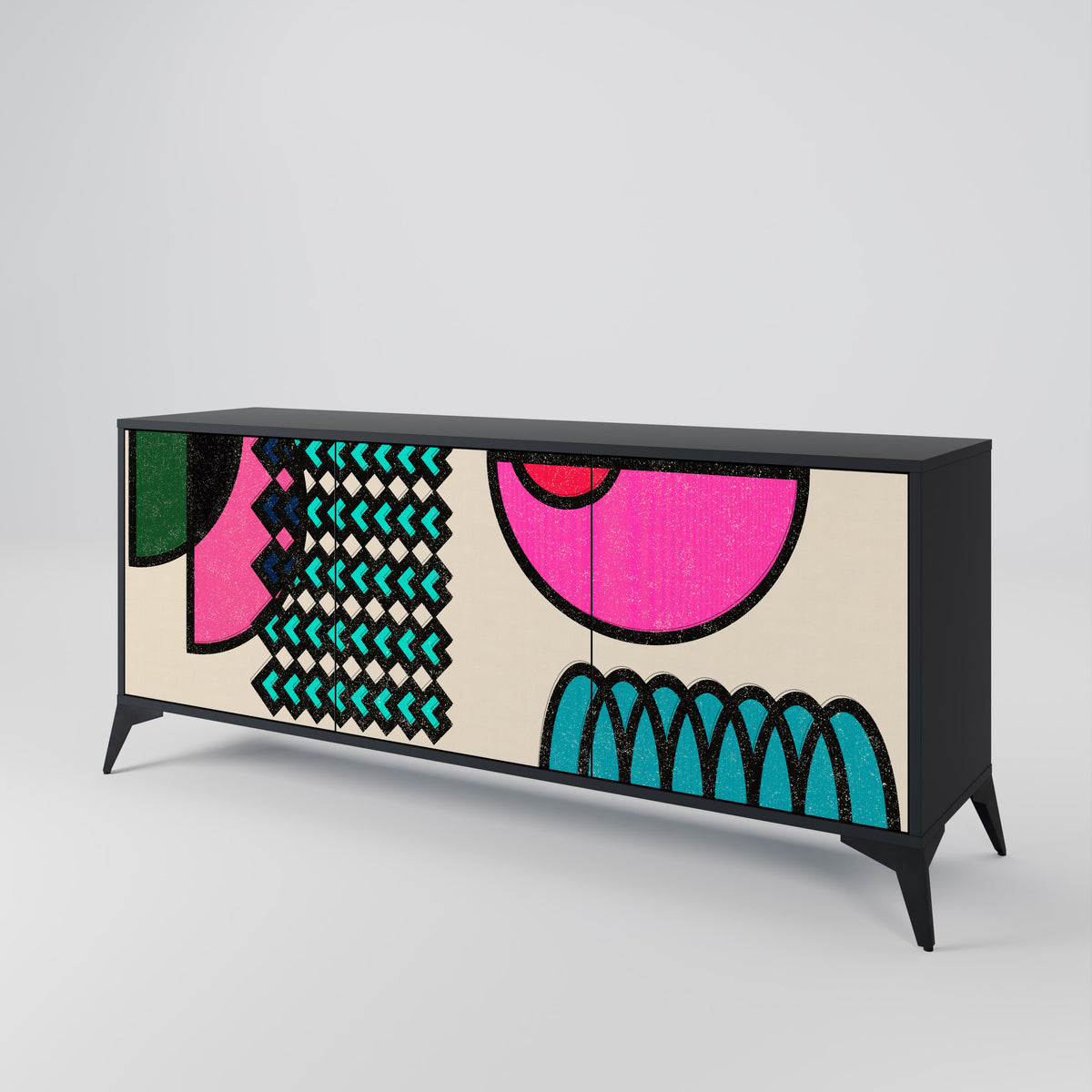 GEOMETRIC RHAPSODY 3-türiges Sideboard