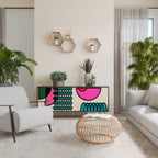 GEOMETRIC RHAPSODY Sideboard mit 3 Türen in Schwarz