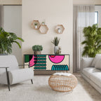 GEOMETRIC RHAPSODY Sideboard mit 3 Türen in Schwarz