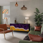 INDEPENDENT BORDER Sideboard mit 3 Türen in Schwarz