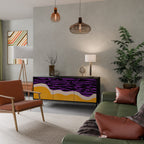 INDEPENDENT BORDER Sideboard mit 3 Türen in Schwarz