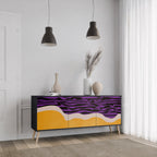 INDEPENDENT BORDER Sideboard mit 3 Türen in Schwarz