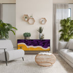 INDEPENDENT BORDER Sideboard mit 3 Türen in Schwarz