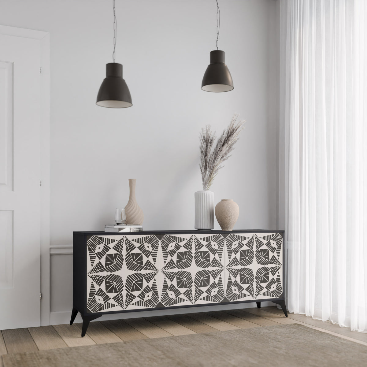 MONOCHROME NEXUS 3-türiges Sideboard
