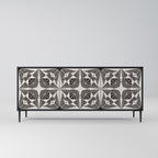 MONOCHROME NEXUS 3-Door Sideboard in Black Finish