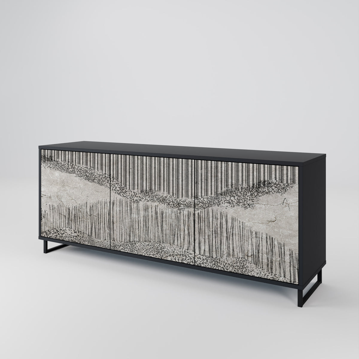 GRAIN LINES 3-türiges Sideboard