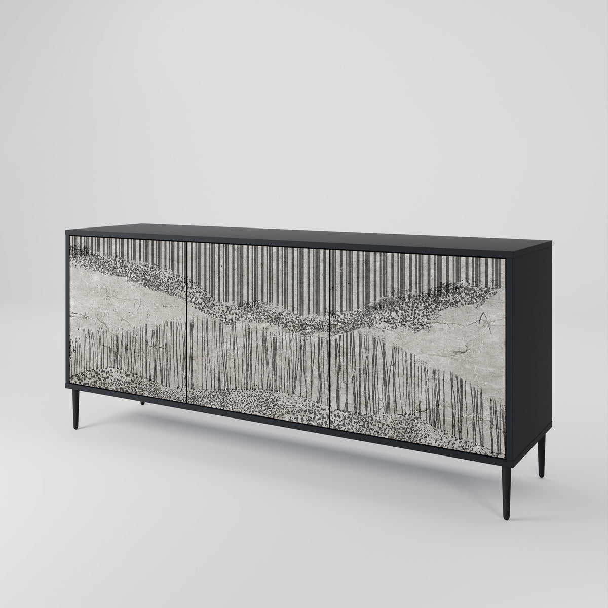 GRAIN LINES 3-türiges Sideboard