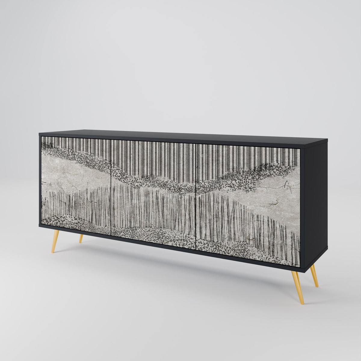 GRAIN LINES 3-türiges Sideboard