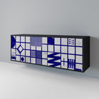 THE RIGHT PLACES 3-Door Sideboard in Black Finish