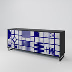 THE RIGHT PLACES 3-Door Sideboard in Black Finish