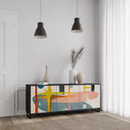 INTERSTELLAR VIBES 3-Door Sideboard in Black Finish