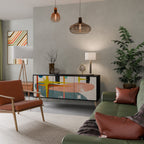 INTERSTELLAR VIBES 3-Door Sideboard in Black Finish