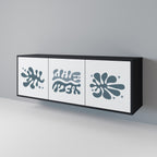 WONDERLAND VEGETATION Sideboard mit 3 Türen in Schwarz