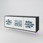 WONDERLAND VEGETATION Sideboard mit 3 Türen in Schwarz