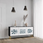 WONDERLAND VEGETATION Sideboard mit 3 Türen in Schwarz